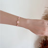 Pink Clover String Bracelet