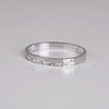 Silver Thick Love And Stone Bangle