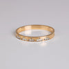 Gold Thick Love And Stone Bangle