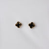 Black Micro Clover de Roscas earrings
