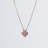 Pink Clover Necklace