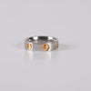 Two tone love ring with sizes