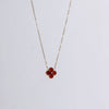Vintage Alhambra Necklace In Red