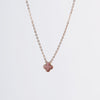 Mini Clover Centered Necklace In Pink