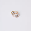 3in1 Tricolor Clover Ring with sizes